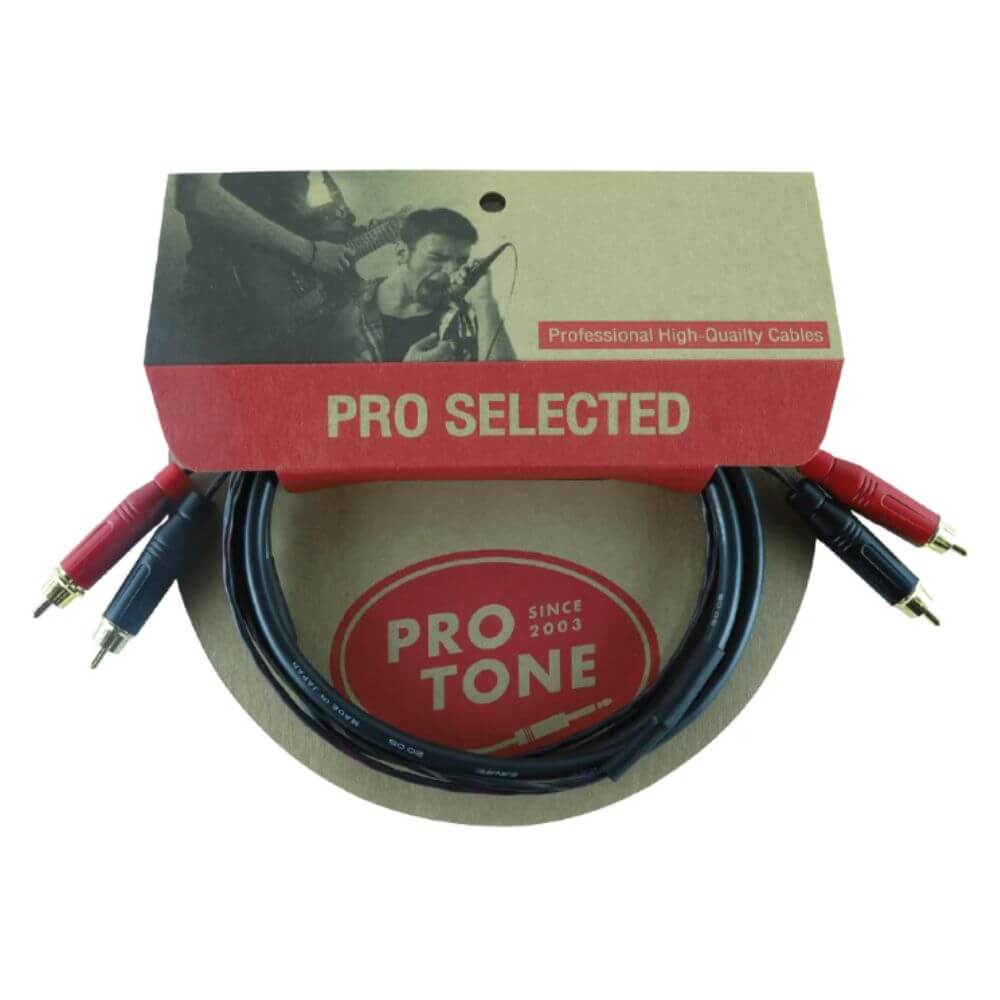 สายสัญญาณ Protone Pro Twin RCA (2M) ความยาว 2 เมตร